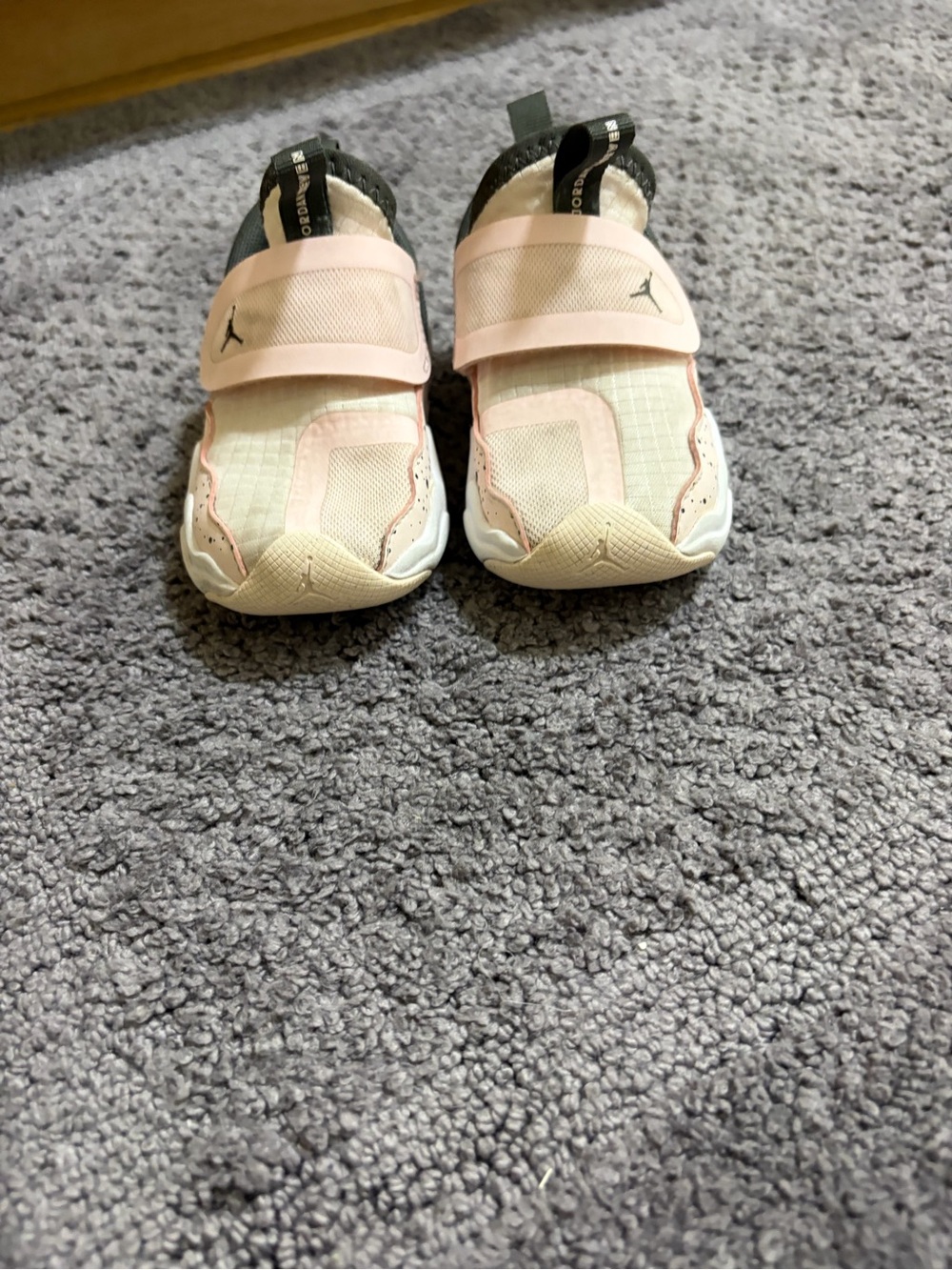 Jordan Kids Pink and White Slip-On Sneakers